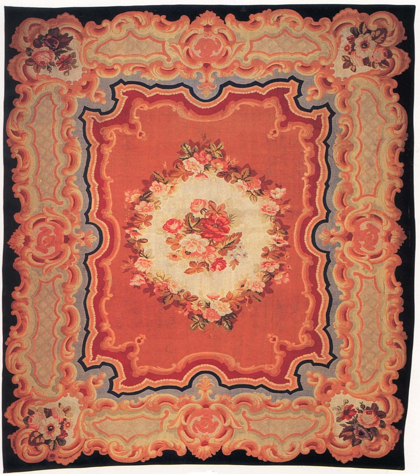 19th Century FRENCH, Aubusson Carpet, France
ca. 1875-1900, Wool